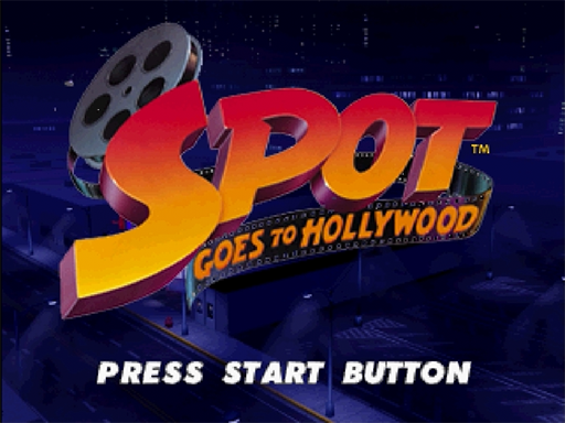 Spot Goes To Hollywood title screen for Sega Saturn